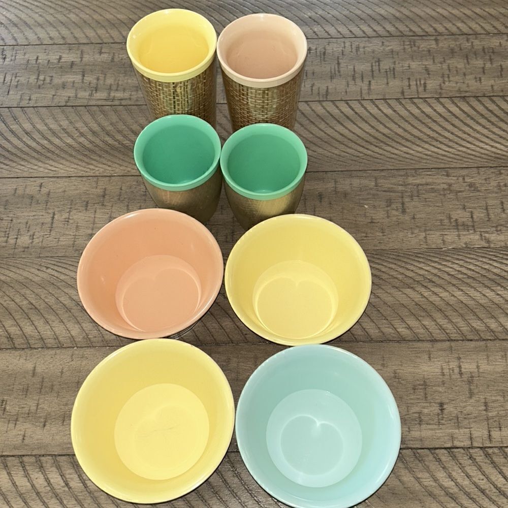 1970’s 🌸 Tropical 🌴 Raffia Breakfast Set. Fabulously Retro & Practical - Picture 5 of 16